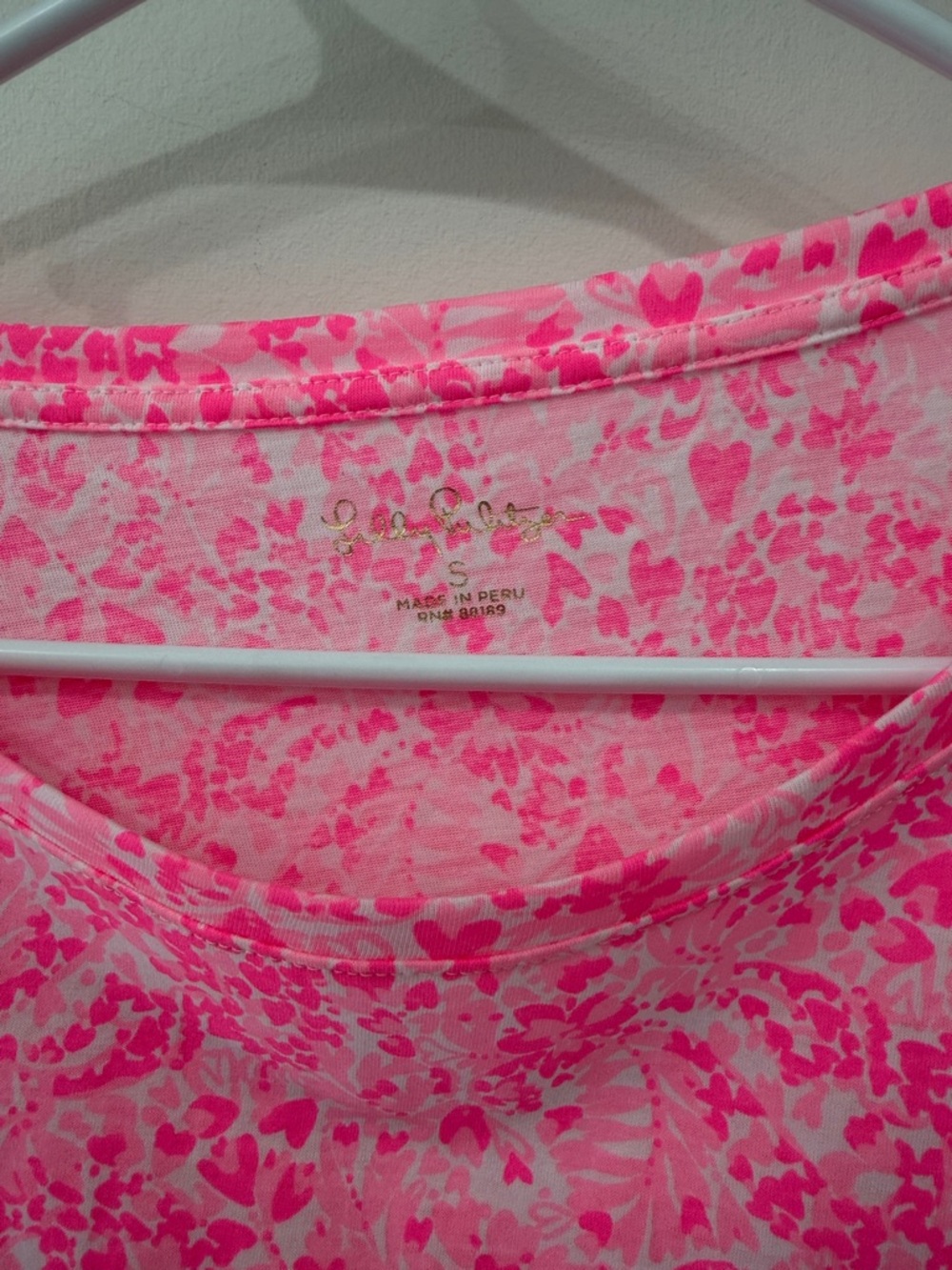 Lilly Pulitzer Pink Floral Ruffle Sleeve Top - Picture 4 of 6
